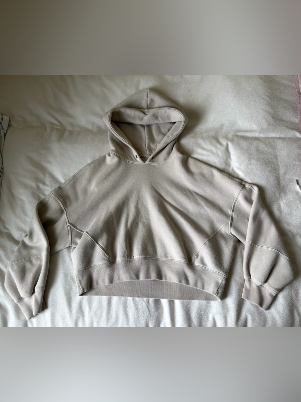 Abercrombie & Fitch Women's Essential Mini Sunday Hoodie Light Grey